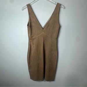 Wilfred Free Beige faux suede Dress size 4 2190